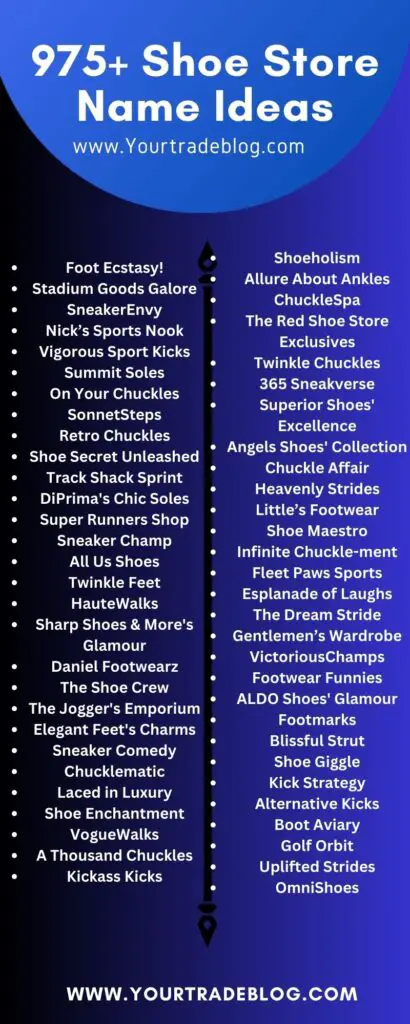 997+ Shoe Store Names [2023] Shoe Company Names Ideas and Suggestions
